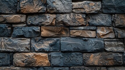Stone brick wall background