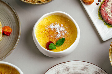 Food from the restaurant for the menu