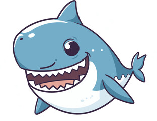 Beneath the Waves Compelling Shark Vector Illustration