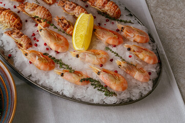 Food from the restaurant for the menu