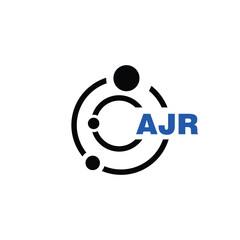 AJR letter logo design on white background. AJR logo. AJR creative initials letter Monogram logo icon concept. AJR letter design