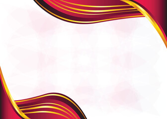 blank new certificate background design in pink and golden color 