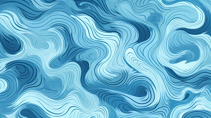 Fototapeta premium Wavy Repeating Circle Pattern