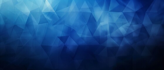 Obraz premium Abstract Blue Polygonal Texture Background: Blurry Triangle Design.