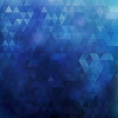 Abstract Blue Polygonal Texture Background: Blurry Triangle Design.