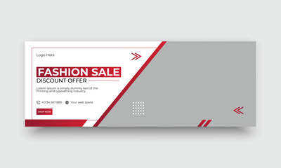 Fashion Sale  Facebook Cover Template