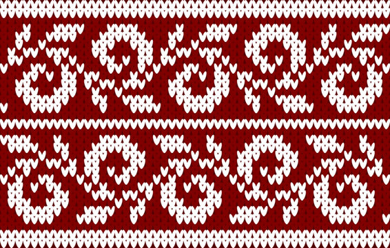 Abstract ethnic geometric pattern design for background or Wallpaper 
Geometric Ethnic Pattern Design Background Wallpaper
Festive Sweater Design. Seamless Knitted Pattern, 