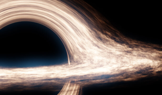 black hole - 3D illustration