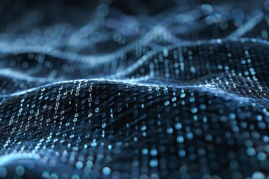 Incorporate binary code patterns as a subtle background element.