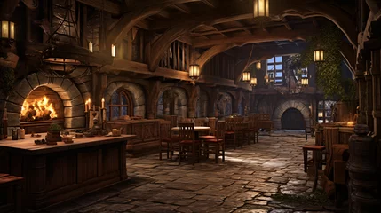  Interior fantasy Medieval Dungeons and Dragons Castle © Little
