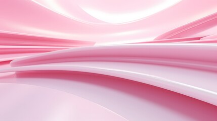 3d rendering of white and pink abstract geometric background. Scene for advertising, technology, showcase, banner, game, sport, cosmetic, business, metaverse. Sci-Fi Illustration. Product display