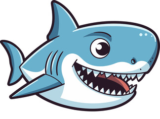 Hunter's Stare Powerful Shark Vector Design