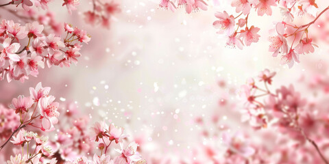 Cherry blossom frame use as background.