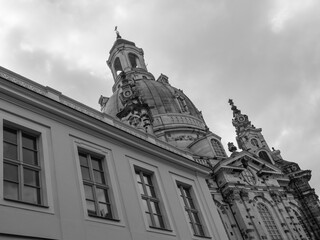 Die Altstadt von Dresden in Sachsen