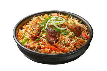 Kolkata Biryani Isolated on Transparent Background