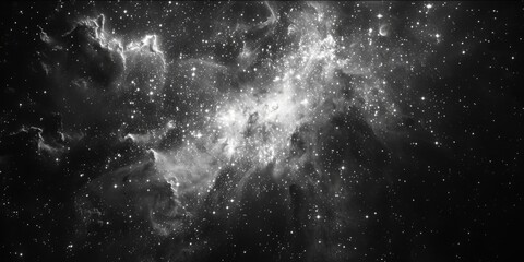 A stunning black and white photo of a star filled sky. Perfect for various design projects