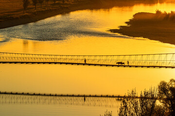 Natural Scenery of Wucai Beach in Xinjiang