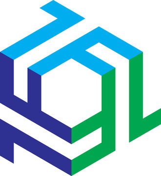 7F 3d Letter Logo Design 