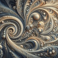 Intricate Elegance of Dynamic Complexity: A Mesmerizing Fractal Symphony in Abstract Geometry and Harmonious Design Patterns