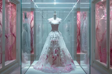 Gardinen a mannequin in a dress © Gheorghe