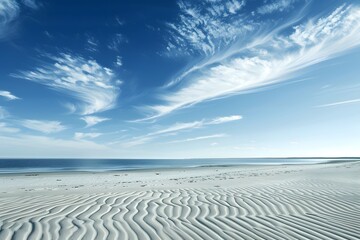 Oceanic Tranquility: Calm Marine Environment Exposing the Sandy Seafloor, Inspiring Inner Peace and Harmony with Nature