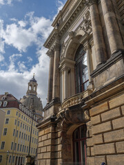 Die Alstadt von Dresden in Sachsen