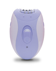 Modern epilator on white background. skin care, removal of unwanted hair.