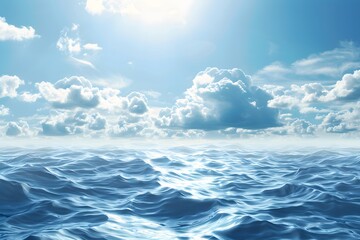 Seaside Serenity: Sublime Marine Panorama Revealing the Sandy Depths Below the Sea's Surface, Inviting Viewers into a World of Tranquil Beauty and Underwater Majesty