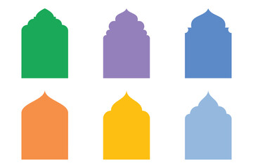 Islamic Emblem Design Glyph Line- SET - 6