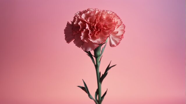  Pink carnation in vase on pink background, perfectly centered - lovely photo! #pinkcarnation #vase #flowerphotography