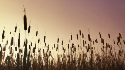  A field of swaying tall grass at dusk, bathed in golden sunlight, is the perfect backdrop for your image