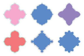 Islamic Emblem Design Glyph Line- SET - 6