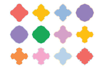 Islamic Emblem Design Glyph Line- SET - 12