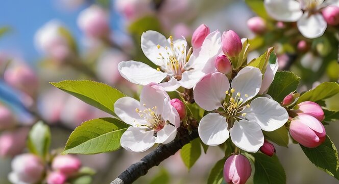 Beautiful Apple Blossoms, blossoms, flowers, nature, apple trees