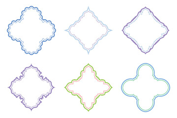 Islamic Emblem Design double lines - SET 6 