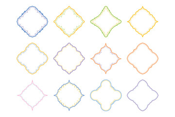 Islamic Emblem Design double lines - SET 12 