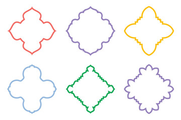 Islamic Emblem Design Bold Line- SET 6