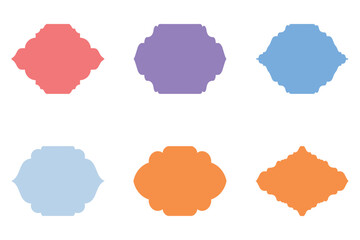 Islamic Frame Design Glyph Horizontal- SET 6