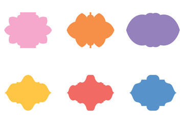 Islamic Frame Design Glyph Horizontal- SET 6