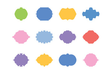 Islamic Frame Design Glyph Horizontal- SET 12