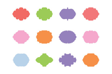 Islamic Frame Design Glyph Horizontal- SET 12