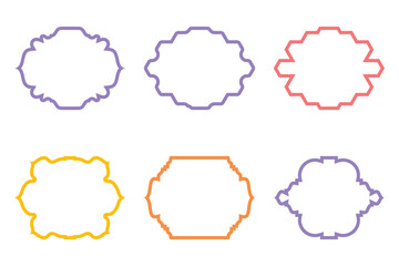 Islamic Frame Design Bold Line- SET 6