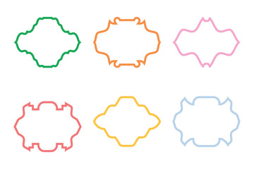 Islamic Frame Design Bold Line- SET 6