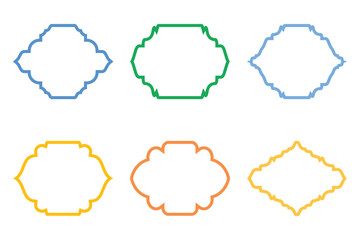 Islamic Frame Design Bold Line- SET 6