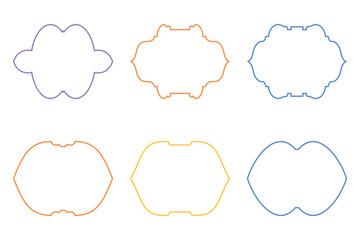 Islamic Frame Design Thin Line- SET 6