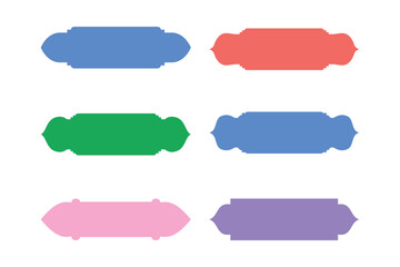 Obraz premium Islamic Label and Name Frame Glyph- SET 6