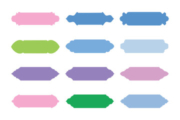 Islamic Label and Name Frame Glyph- SET 12