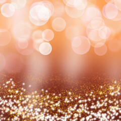 Abstract bokeh light with low light background illustration.
