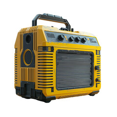 Fototapeta premium vintage radio isolated on white