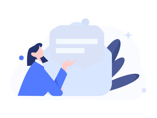 Holiday shopping people doing e-commerce online shopping flat vector concept operation hand drawn illustration
